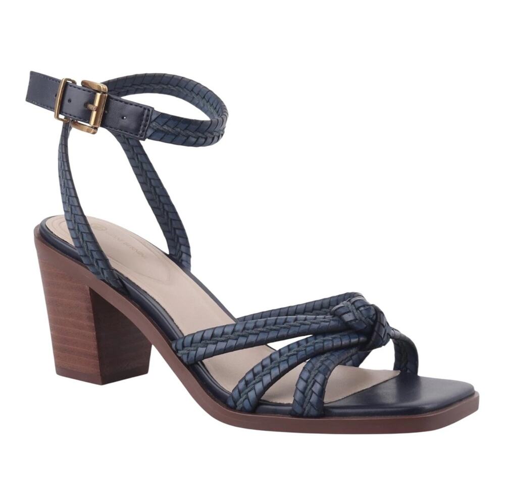 Giani Bernini Women's Renaee Block Heel Blue Strappy Sandals 6.5 New